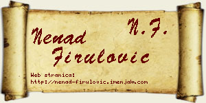 Nenad Firulović vizit kartica